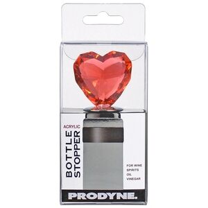 Prodyne Heart-Shaped Bottle Stopper - Orange